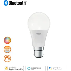 LEDVANCE LED Smart+ Birne 10W = 60W B22d matt 800lm RGBW 2700K-6500K Dimmbar App Google Alexa Apple HomeKit Bluetooth