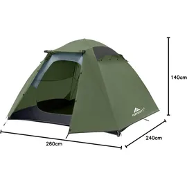 luxuskollektion Forceatt Kuppelzelt 2/3/4 Personen