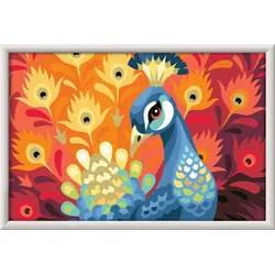 Ravensburger Beschäftigung - CreArt, Malen nach Zahlen Kinder - Stolzer Pfau