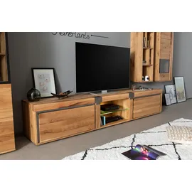 Massivmoebel24 New Amsterdam TV-Lowboard 260 cm Beige Massivholz
