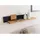 MASSIVMOEBEL24.DE Wandregal 110 x 20 x 20 cm Beige