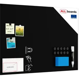 ALLboards Rahmenloses SLIMboard – Kreideoberfläche – cm + Zubehör