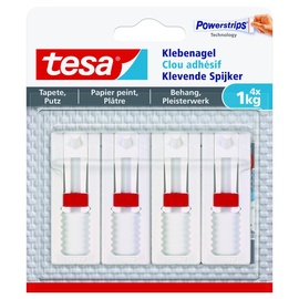 Tesa Powerstrips Klebenägel für max. 1,0 kg 2,4 x 6,4 cm, 4 St.