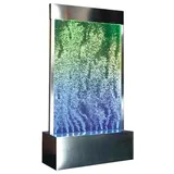 JVmoebel Wandpaneel LED Wasserwand Wasser Wände Wasser Blasen Wand Waterwall 80x160cm, Made in Europa weiß