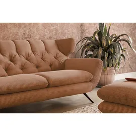 KAWOLA 2,5-Sitzer Charme Cord rost