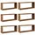 vidaXL Würfel-Wandregale 6 Stk. 60 x 15 x 23 cm Braun