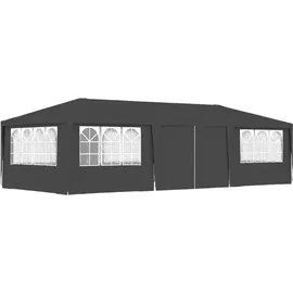 vidaXL Profi-Partyzelt 4 x 9 m inkl. 4 Seitenteile Anthrazit