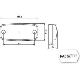 Hella Seitenmarkierungsleuchte HELLA VALUEFIT 2PS 357 008-001
