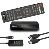 ARLI HD AH1 Satellitenreceiver DVB-S2 SAT-Receiver 1 (Mini HD Sat Receiver mit vielen Funitionen, HDMI, USB, externes Netzteil) schwarz