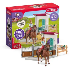 Schleich HORSE CLUB Pferdebox mit Hannah & Cayenne