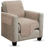 BestLivings Sesselschoner gesteppt - 190x165cm - Beige