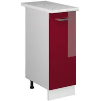 Vicco Unterschrank Apothekerschrank R-Line 30 x 81,6 x 60 cm Rot Hochglanz