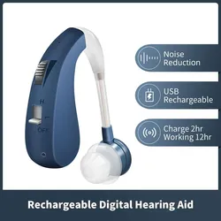 Hörgeräte für Senioren, Mini-Soundverstärker, wiederaufladbare kabellose Kopfhörer, unsichtbare Ohren, Erste-Hilfe-Anpassungswerkzeuge