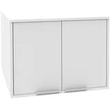 Fackelmann Waschmaschinen Aufsatzschrank 65 x 48 x 65,1 cm Weiß Holz