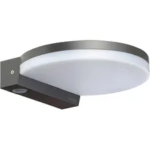 Oktaplex lighting Oktaplex LED Außenleuchte Flach Ros IP65 Warmweiß 1300lm 14,6W Anthrazit