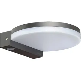 Oktaplex lighting Oktaplex LED Außenleuchte Flach Ros IP65 Warmweiß 1300lm 14,6W Anthrazit