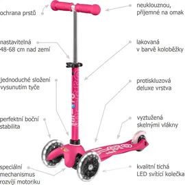 Micro Mobility Mini Micro Deluxe LED pink