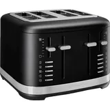 KitchenAid 5KMT4109EBM Toaster Matt Schwarz (1960 Watt, Schlitze: 4)