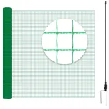 Woltu Geflügelnetz Gartenzaun 20 x 0,9 m Grün