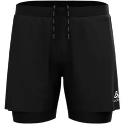 ODLO Herren 2 in 1 Shorts Zeroweight 5 Inches, black, S