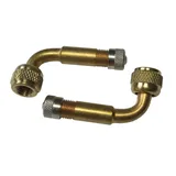 Mijnen Pieper Ventilverlängerung AV 46-90° mit drehb. Mutter, messingfarben (2er Pack)