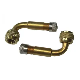 Mijnen Pieper Ventilverlängerung AV 46-90° mit drehb. Mutter, messingfarben (2er Pack)