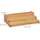 Relaxdays Gewürzregal Bambus, Gewürze, Kräuter, 3 Etagen, stehende Gewürztreppe für Arbeitsplatte, HBT 9x38x22 cm, natur