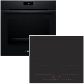 Bosch PKM Set Induktionskochfeld + Backofen 71 Liter Pyrolyse Flexzonen Booster