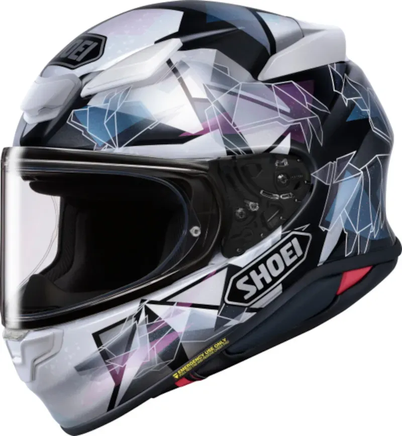 Shoei Nxr 2 Origami2 Tc-5 Schwarz/Weiss/Blau/Pink XS (53-54)