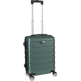 H4L Koffer Trolley Reisekoffer Hartschalenkoffer ABS Grün 38x23x55cm 4 Rollen