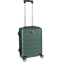 H4L Koffer Trolley Reisekoffer Hartschalenkoffer ABS Grün 38x23x55cm 4 Rollen