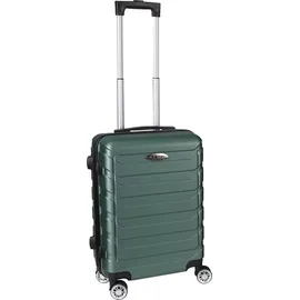 H4L Koffer Trolley Reisekoffer Hartschalenkoffer ABS Grün 38x23x55cm 4 Rollen