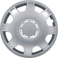 PETEX RB514214 Radzierblende Speed Größe 14 Zoll 2-fach lackiert Material: ABS in Box, silber - 4-er Set