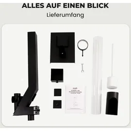 Lemodo Pelletfackel CORE mit Glasröhre  112 cm schwarz