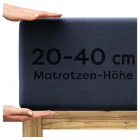 Wolkenfeld Spannbettlaken Jersey 90 x 200 - 100 x