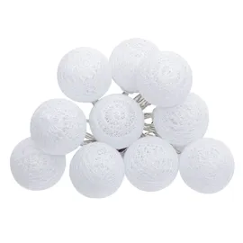 Atmosphera LED Lichterkette 10 Kugeln Durchmesser 6 cm Weiß