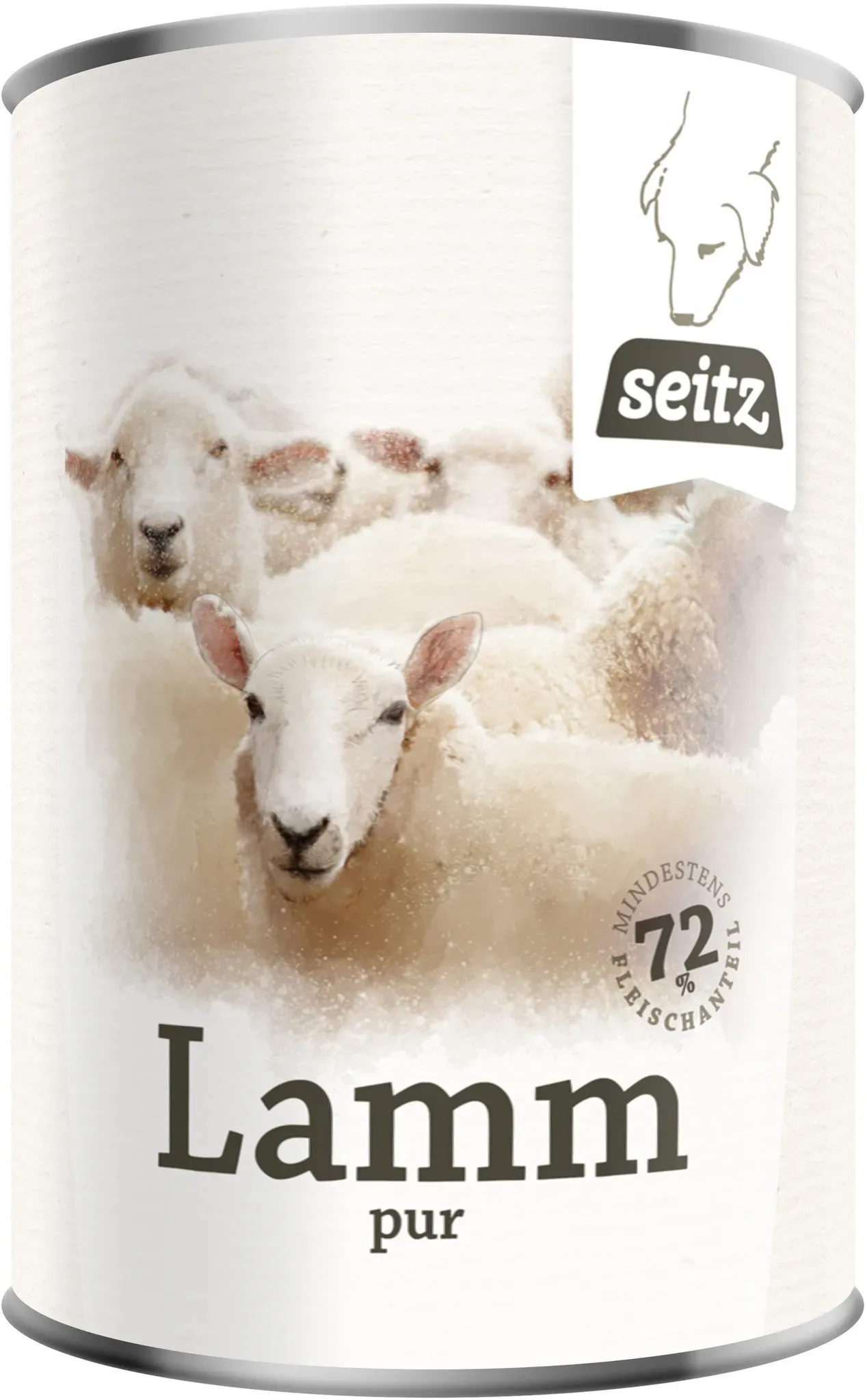 Seitz Dosennahrung 6 x Lamm pur