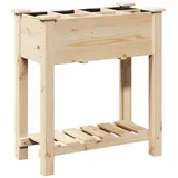 vidaXL Gartenpflanzer mit Gittern 71x37x76 cm aus massivem Kiefernholz