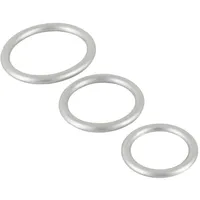 You2Toys 3-teiliges Penisring-Set 'Metallic Silicone Cock Ring Set“ | You2Toys