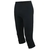 Airtracks Damen Fahrradhose 3/4 Lang Radhose Comfort Line schwarz