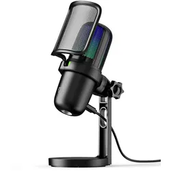 Nedis Streaming- und Gaming-Mikrofon - Benutzt für: Desktop / Notebook - USB Type-A - Ein-/Ausschalter - POP Filter