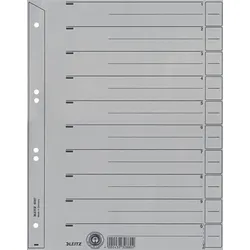 LEITZ Trennblatt A4 200g Karton grau Packung mit 100 Stück