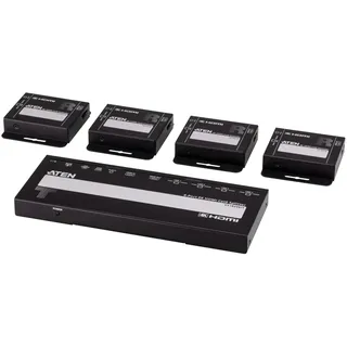 ATEN VS1824KIT 4-Port 4K HDMI Cat6 Splitter mit 4 Empfänger