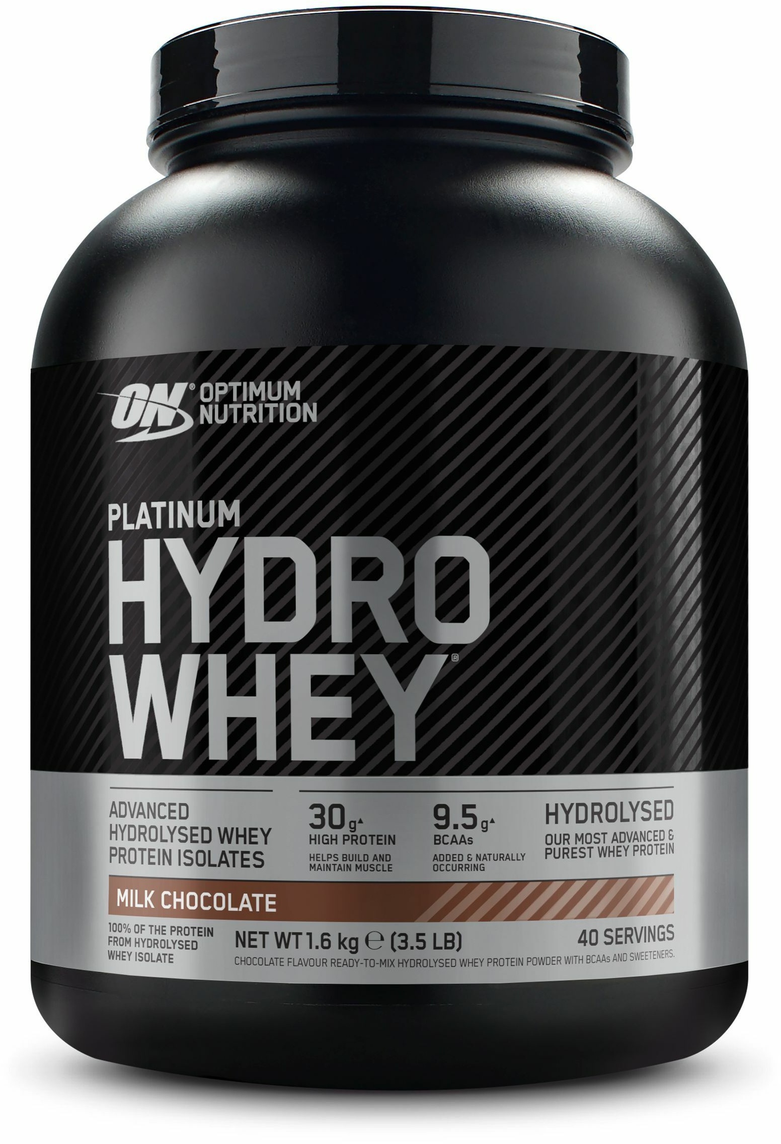 Optimum Nutrition Hydro Whey, Chocolat 1600 g Poudre