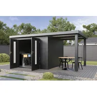Wolff Finnhaus Metall-Gerätehaus Elvar 5424 Anthrazit
