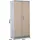 Proregal Beetle Aktenschrank 195 x 92 x 42 cm Silber-Ahorn