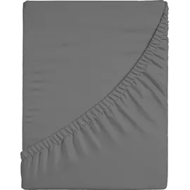 Casatex Spannbettlaken Jersey-Elasthan 140 x 200 - 160 x 220 cm grau