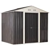 Metall Garten Gerätehaus Geräteschuppen Gartenhaus Schuppen Leeds anthrazit