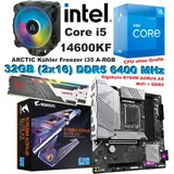 Bundle Intel Core i5 14600KF Gigabyte B760M AORUS ELITE AX 32GB WiFi RGB Aufrüst