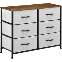 Homcom Sideboard 80 x 62,5 x 30 cm Grau